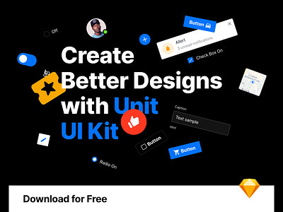 Unit – Free UI Kit design design system free interface ui web web design website