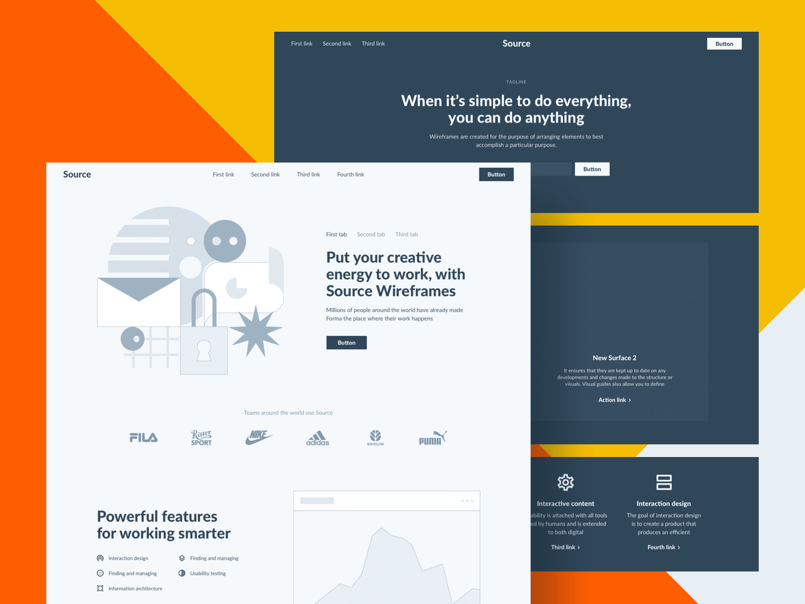 Source Wireframe Kit by Max Schneider for Forpeople Studio on Dribbble