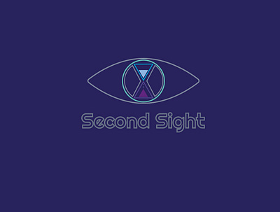 Second Sight branding design flat illustration logo minimal vector