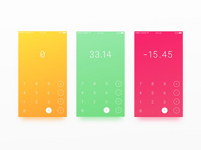 Calculator App Concept app calculator color finance ios mobile ui ux