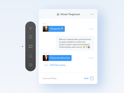 Daily UI Challenge #013 — Direct Message 013 challenge chat concept conversation daily dailyui game of thrones messenger ui ux