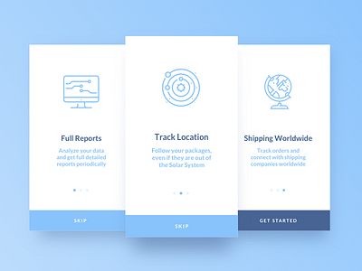 Daily UI Challenge #023 — Onboarding 023 app challenge daily dailyui onboarding shipping ui ux