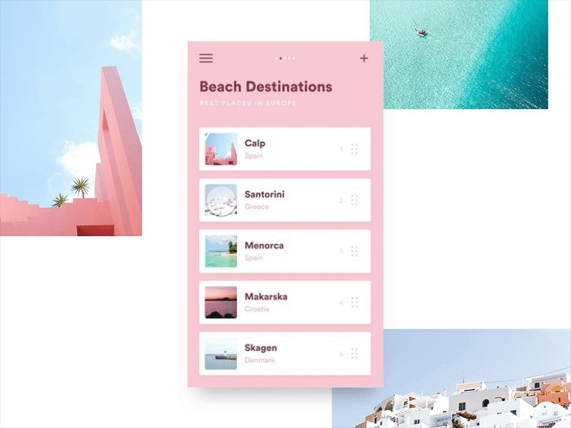 Daily UI Challenge #044 — Favorites 044 44 app challenge color daily dailyui favorites product travel ui ux