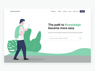LMS landing page adobe xd banner knowledge landing page lms photoshop student