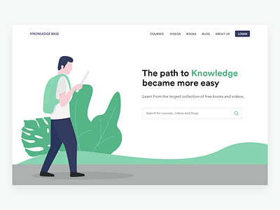 LMS landing page