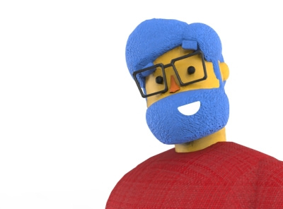 Hey, It's Me! 3d autodesk avatar fun glasses guy illustration maya me menu render