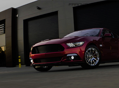 Ford Mustang 2017 01 car ford mustang red car render