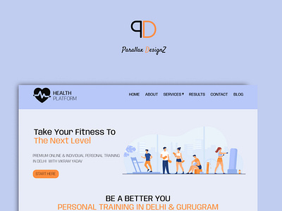 fitness trainer portfolio Website