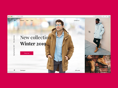 Clothes shop concept clothes e commerce jacket man men shop store winter