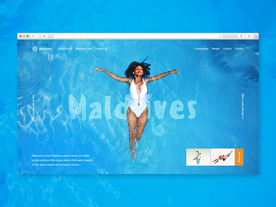 Maldives girl maldives ocean resort sea swim welcome