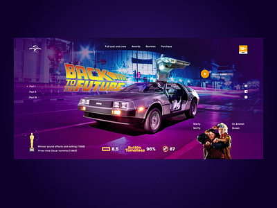 Back to the future [weekly ui challenge / concept #2] back to the future car concept delorean movie movie poster tv show