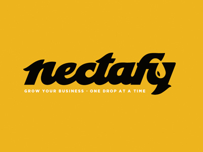 Nectafy custom lettering logo script