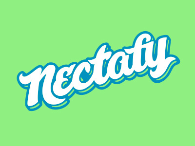 Nectafy3 lettering script type vintage