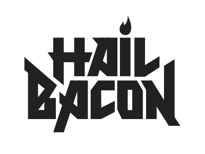 bacon lettering type