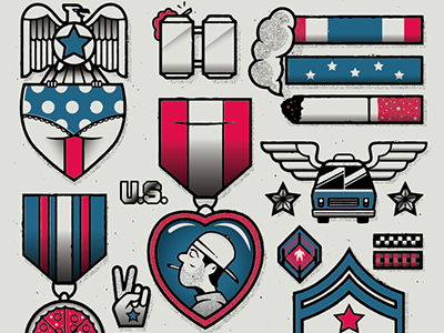 Stars & america graphics illustration symbols