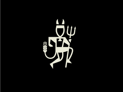 Hop Devil character illustration logo mark