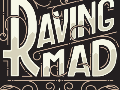 Ravingmad lettering type wine