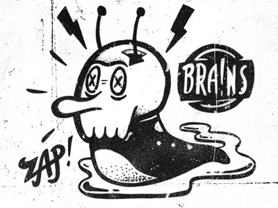 Brainslug brainslug hand drawn illustration texture