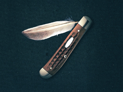 Pocketknife Feather collage feathers illustration knives photography