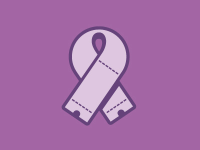 Seatspro Fights Lupus icon logo purple ribbon vector