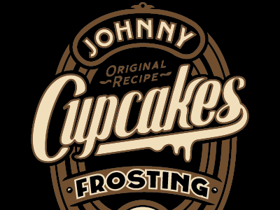 Frostingcan 01 johnny cupcakes lettering typography vector