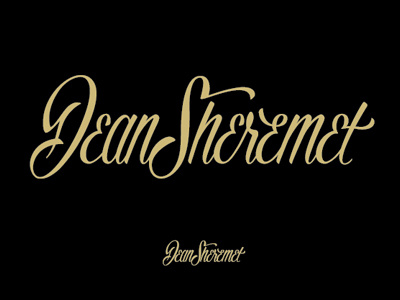 Dean script 1 logo script typography