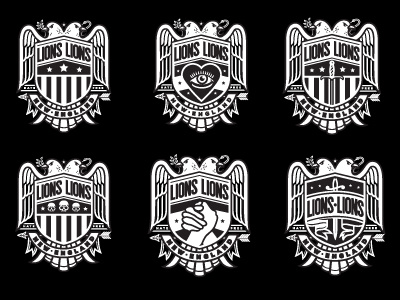 crests crest logo monogram shield type