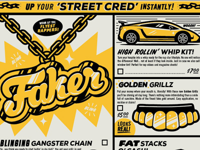 How To Be A Gangster gangster illustration mail order rap typography vintage