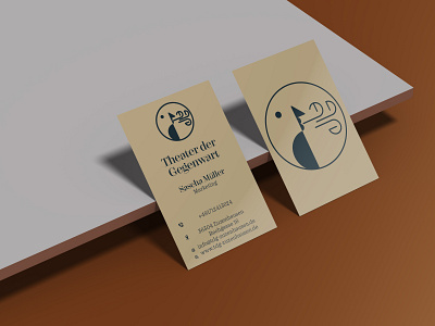 Theatre Business Card branding business card graphic design logo typography