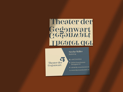 Business Card Theatre business card design graphic design logo typography