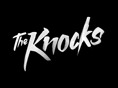 Band logo - The Knocks band design hand drawn ink logo music paint raw sketch the knocks