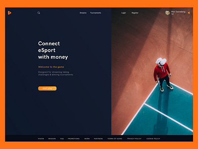 eSport communication design minimalism ui ux