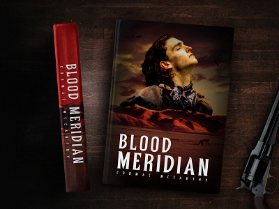 Blood Meridian \ Book Cover - Front and Spine Design art book book design concept design cover cover artwork design print red color