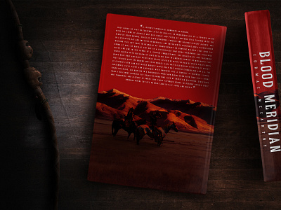 Blood Meridian \ Book Cover - Back Design art book book design concept art cover cover artwork design novel red color western