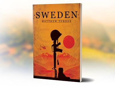Design for a novel "Sweden" art book cover design novel sweden