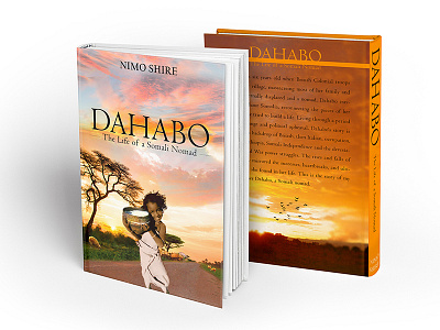 Design for a novel "Dahabo" book cover dahabo design novel