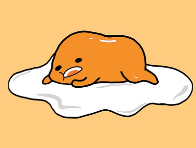 Gudetama illustration logo