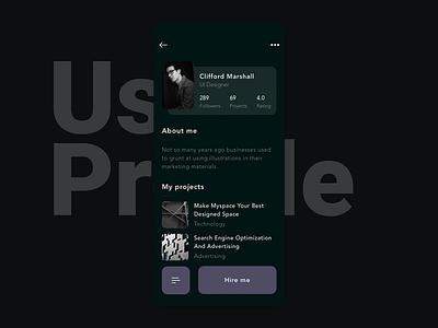 User Profile | Daily UI