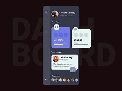 Dashboard | Daily UI app daily dailyui dashboad dashboard ui ios mentor sketch ui uidesign