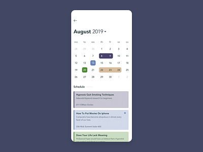 Calendar | Daily UI app calendar clean daily dailyui design ios sketch ui uidesign