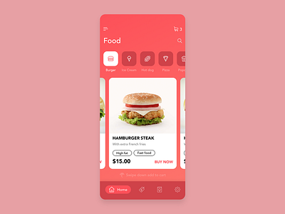 Food menu | Daily UI app clean daily dailyui design drink food ios menu sketch ui uidesign