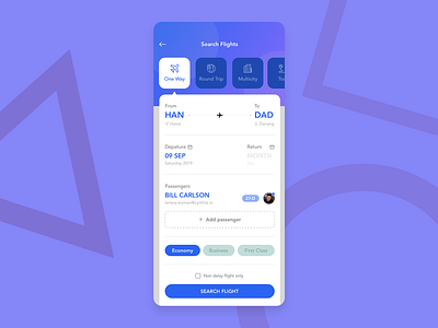 Flights Search | Daily UI