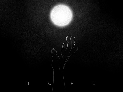 Hope black dark depression good hope illustration life light
