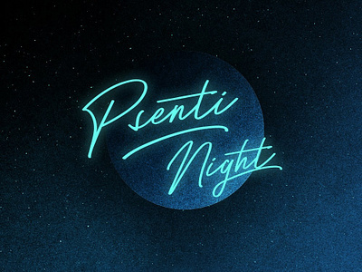 Psenti Night blue dark digitalart feelings illustration memories night party party flyer stars