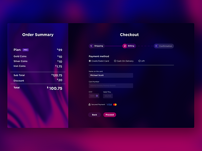 Credit Card Checkout - Daily UI 002