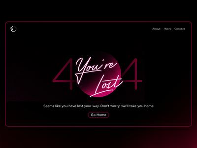 404 Error Page - Daily UI 008