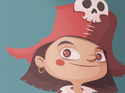 Pirate anchor illustration kids pirata pirate smile vector