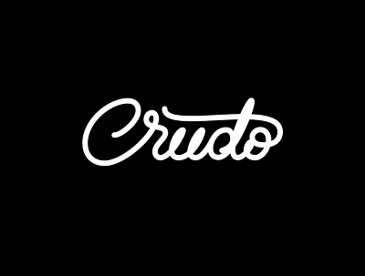 Crudo Monoline crudo design font lettering art logo monoline tipografia typography vector