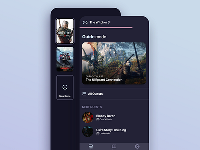 A Game Guide App Screen gaming ios mobile mobile app design product design ui uidesign