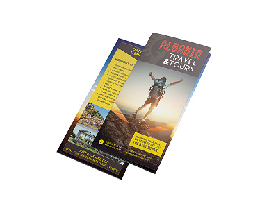 Albania Travel & Tours agency albania brochure design tours travel trifold